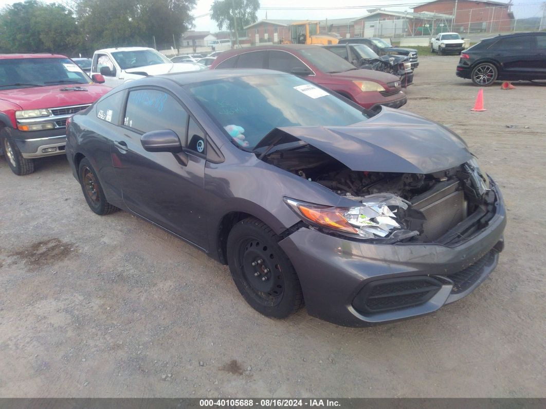 2015 HONDA CIVIC LX Gray  Gasoline 2HGFG3B5XFH519823 photo #1