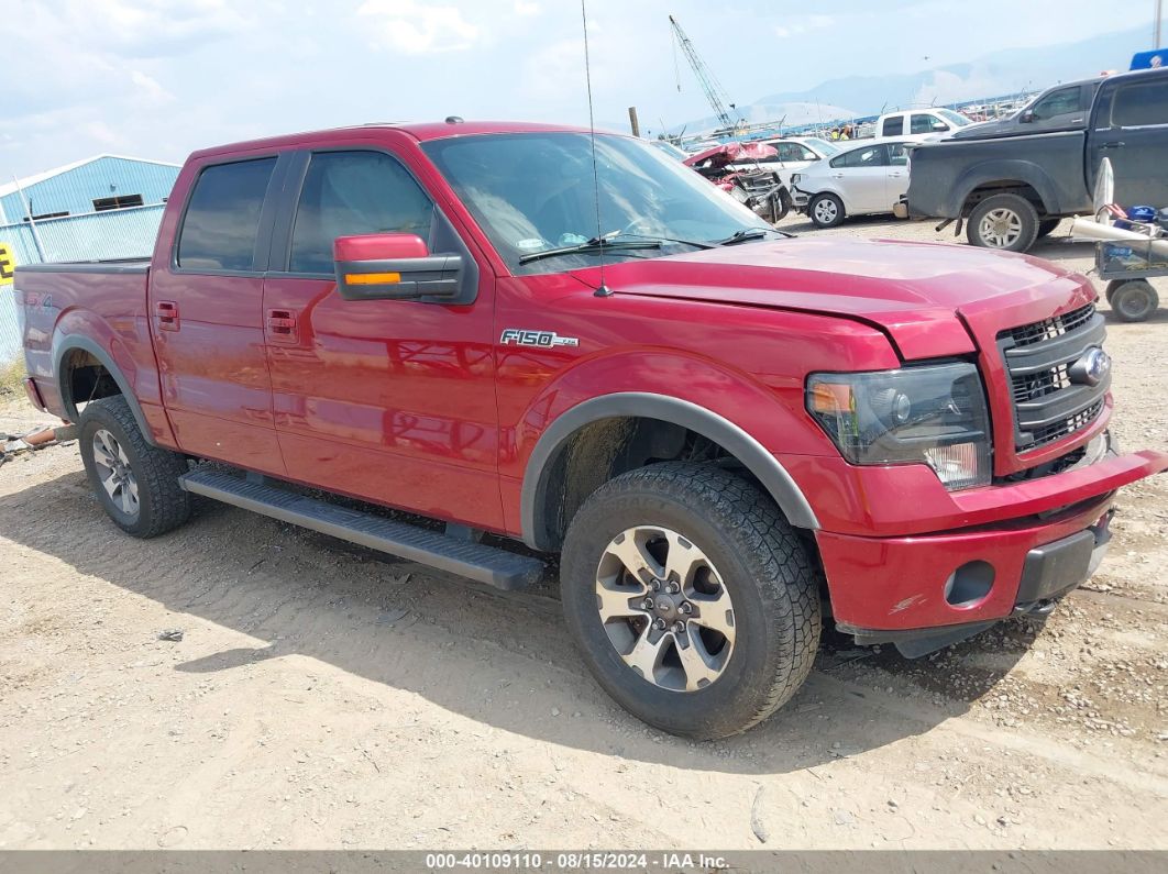 2014 FORD F-150 FX4 Red  Flexible Fuel 1FTFW1EF3EKG05959 photo #1