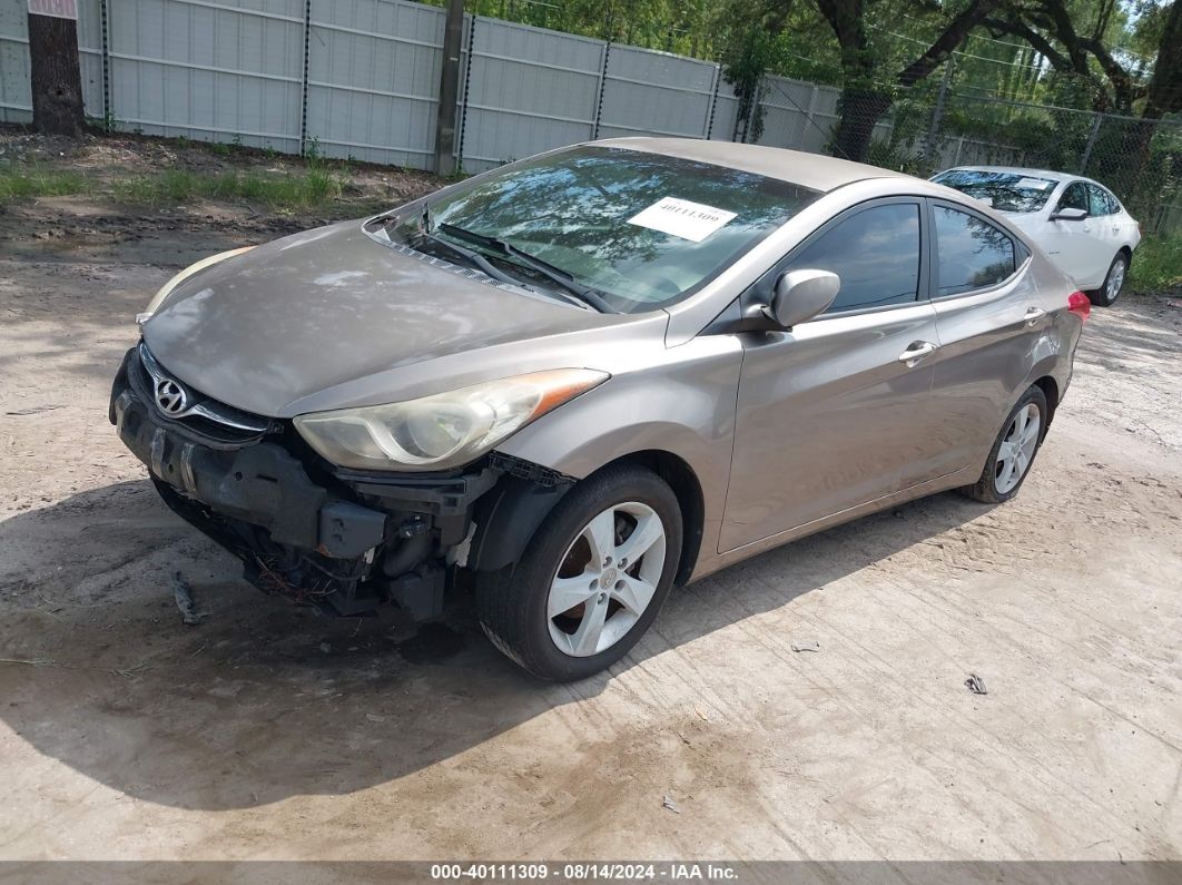 2011 HYUNDAI ELANTRA GLS Gray  Gasoline 5NPDH4AE3BH006540 photo #3