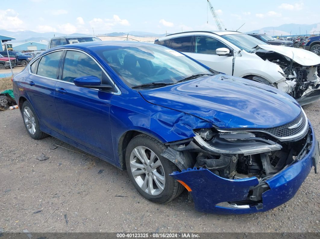 2015 CHRYSLER 200 LIMITED Blue  Gasoline 1C3CCCAB0FN721506 photo #1