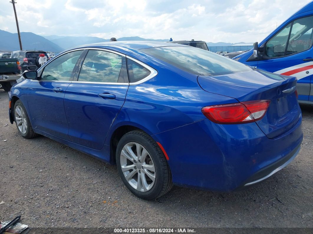 2015 CHRYSLER 200 LIMITED Blue  Gasoline 1C3CCCAB0FN721506 photo #4