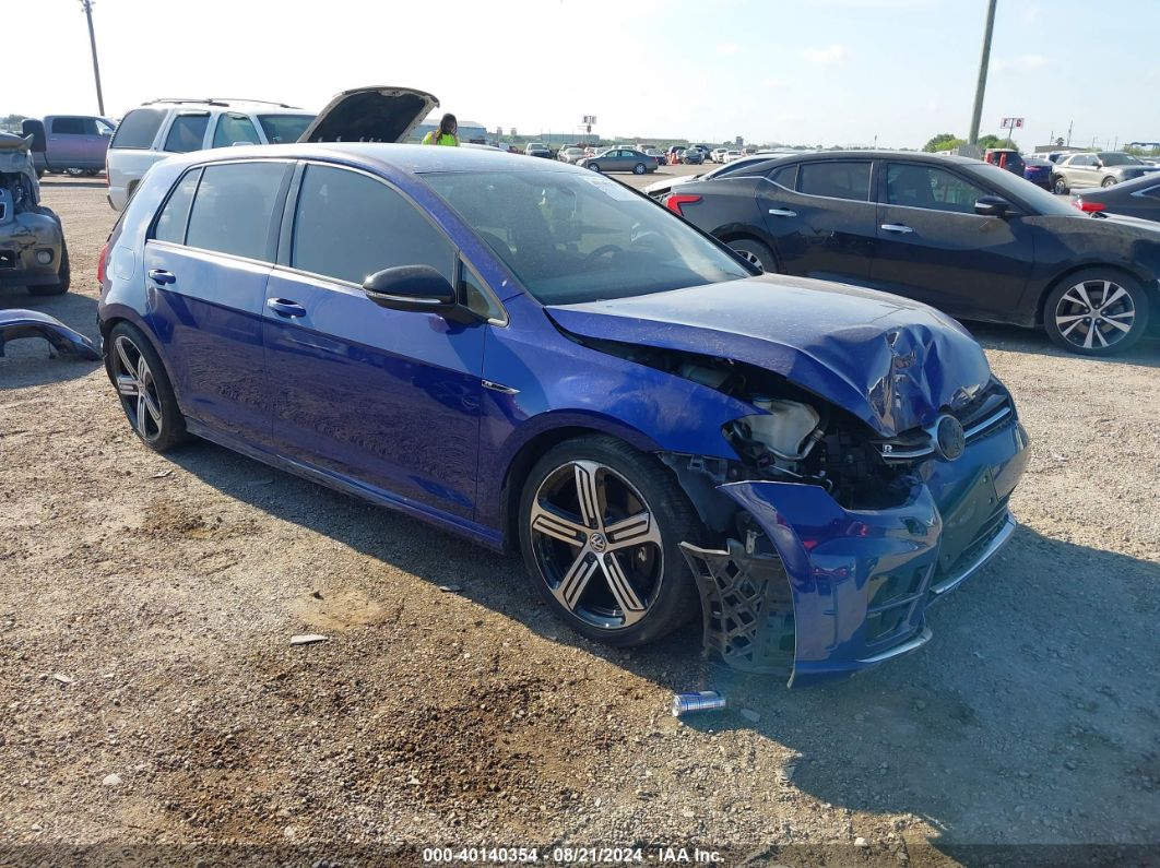 2016 VOLKSWAGEN GOLF R 4-DOOR Blue  Gasoline WVWLF7AU4GW171119 photo #1