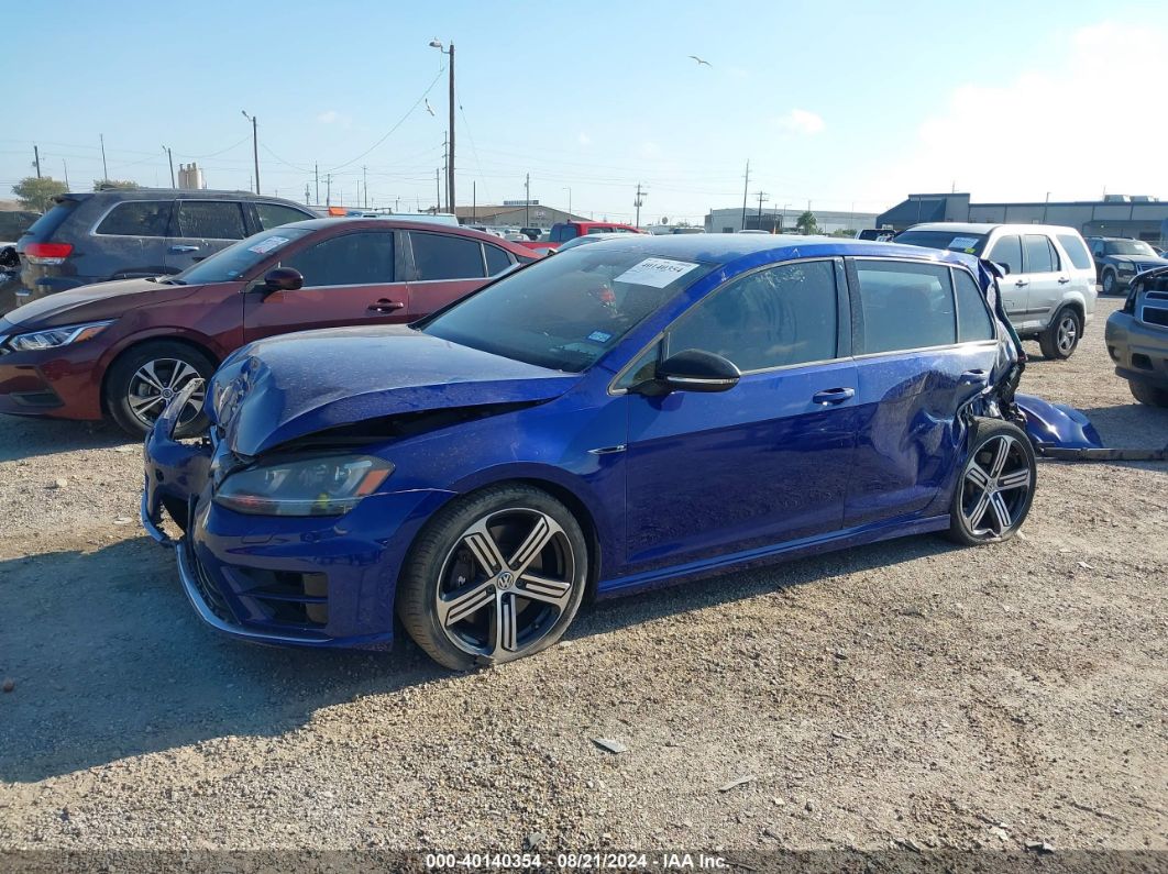 2016 VOLKSWAGEN GOLF R 4-DOOR Blue  Gasoline WVWLF7AU4GW171119 photo #3