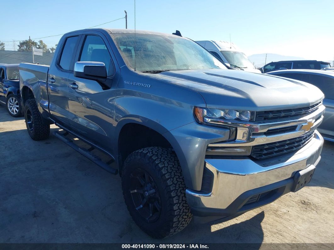 2020 CHEVROLET SILVERADO 1500 2WD DOUBLE CAB STANDARD BED LT Gray  Gasoline 1GCRWCEDXLZ164908 photo #1