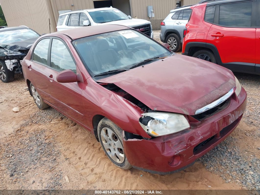 2006 KIA SPECTRA EX/LX/SX Red  Gasoline KNAFE121865269685 photo #1