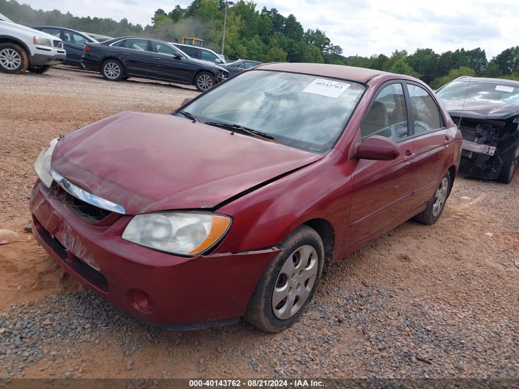 2006 KIA SPECTRA EX/LX/SX Red  Gasoline KNAFE121865269685 photo #3