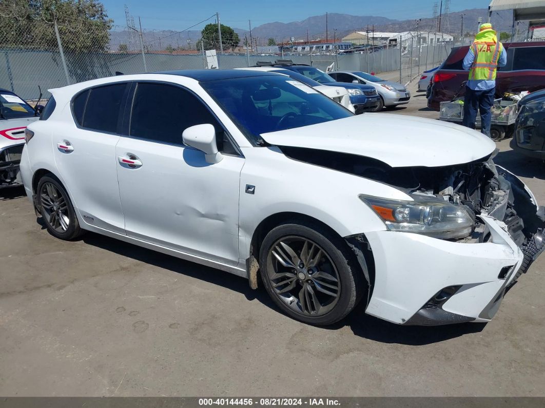 2015 LEXUS CT 200H White  Hybrid JTHKD5BH7F2214184 photo #1