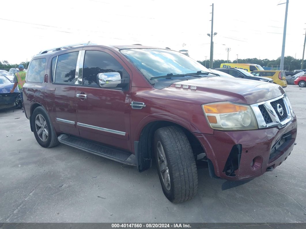 2010 NISSAN ARMADA PLATINUM Red  Flexible Fuel 5N1BA0NF3AN616455 photo #1