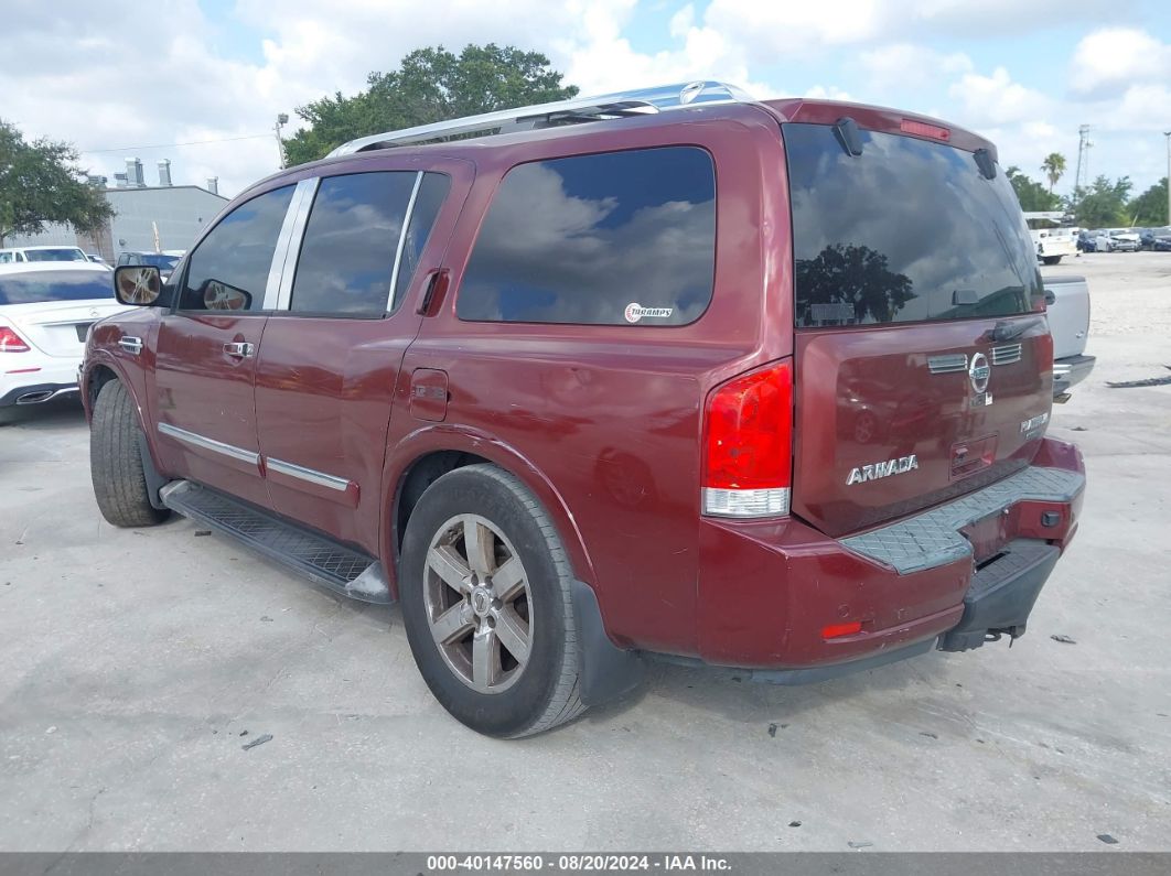 2010 NISSAN ARMADA PLATINUM Red  Flexible Fuel 5N1BA0NF3AN616455 photo #4