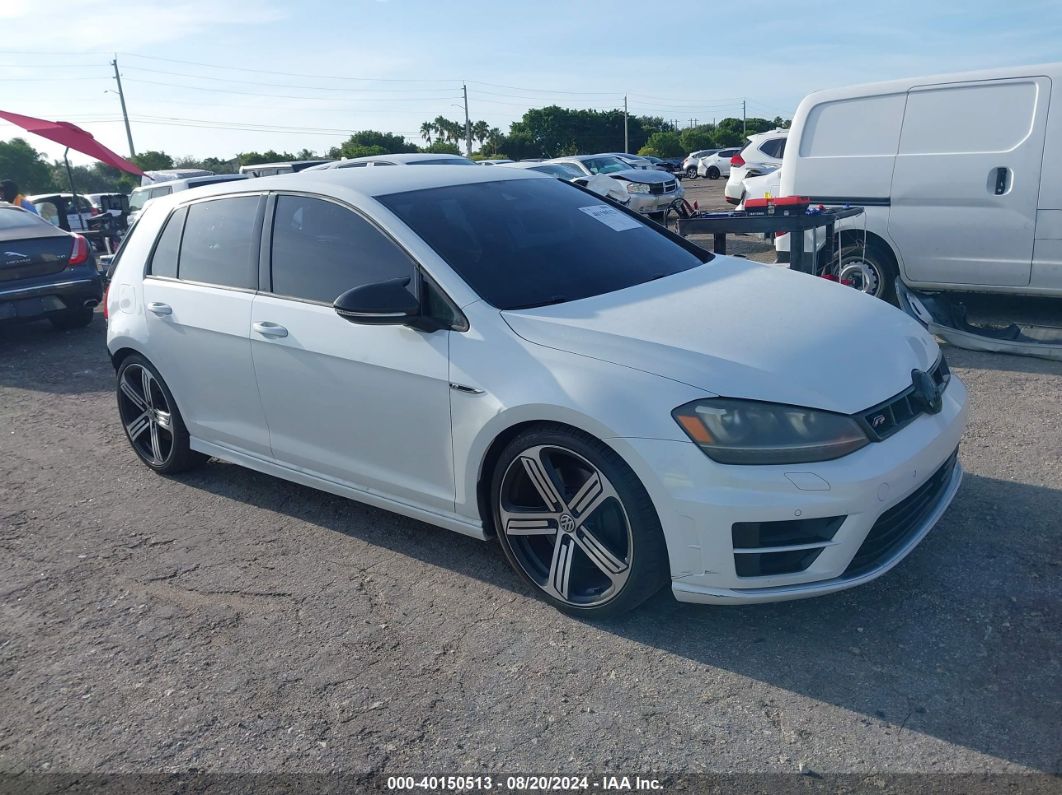 2016 VOLKSWAGEN GOLF R 4-DOOR White  Gasoline WVWUF7AU9GW247261 photo #1