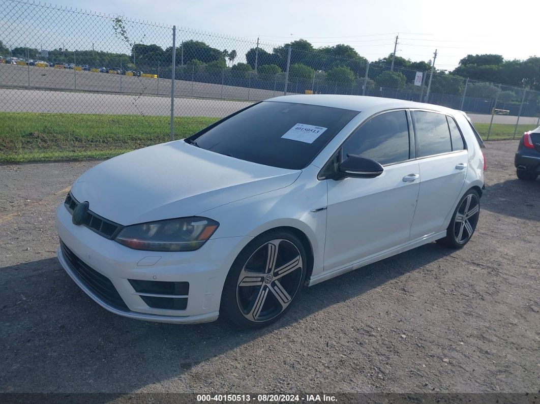 2016 VOLKSWAGEN GOLF R 4-DOOR White  Gasoline WVWUF7AU9GW247261 photo #3