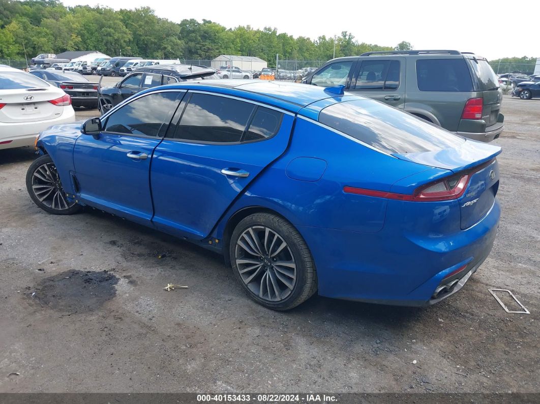 2018 KIA STINGER PREMIUM Blue  Gasoline KNAE25LA6J6024476 photo #4