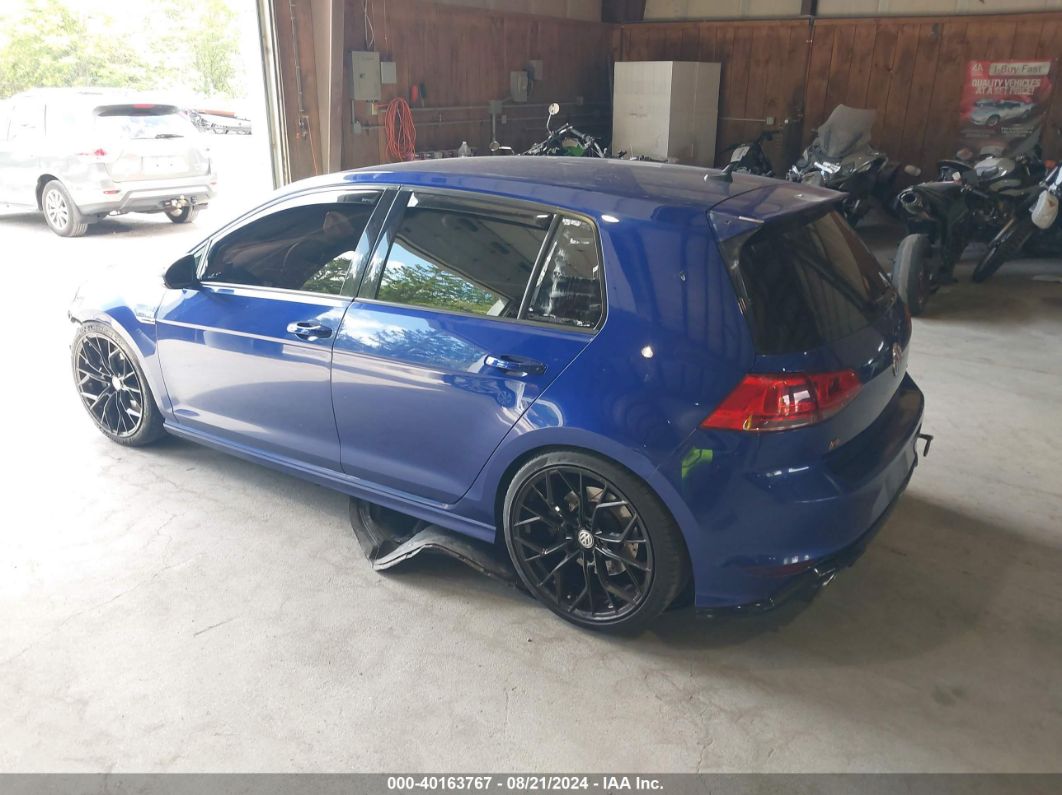 2016 VOLKSWAGEN GOLF R 4-DOOR Blue  Gasoline WVWLF7AU1GW338729 photo #4