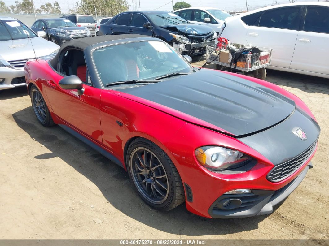 2018 FIAT 124 SPIDER ABARTH Red  Gasoline JC1NFAEK2J0136004 photo #1