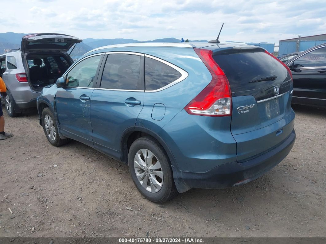 2014 HONDA CR-V EX-L Blue  Gasoline 5J6RM4H76EL112967 photo #4