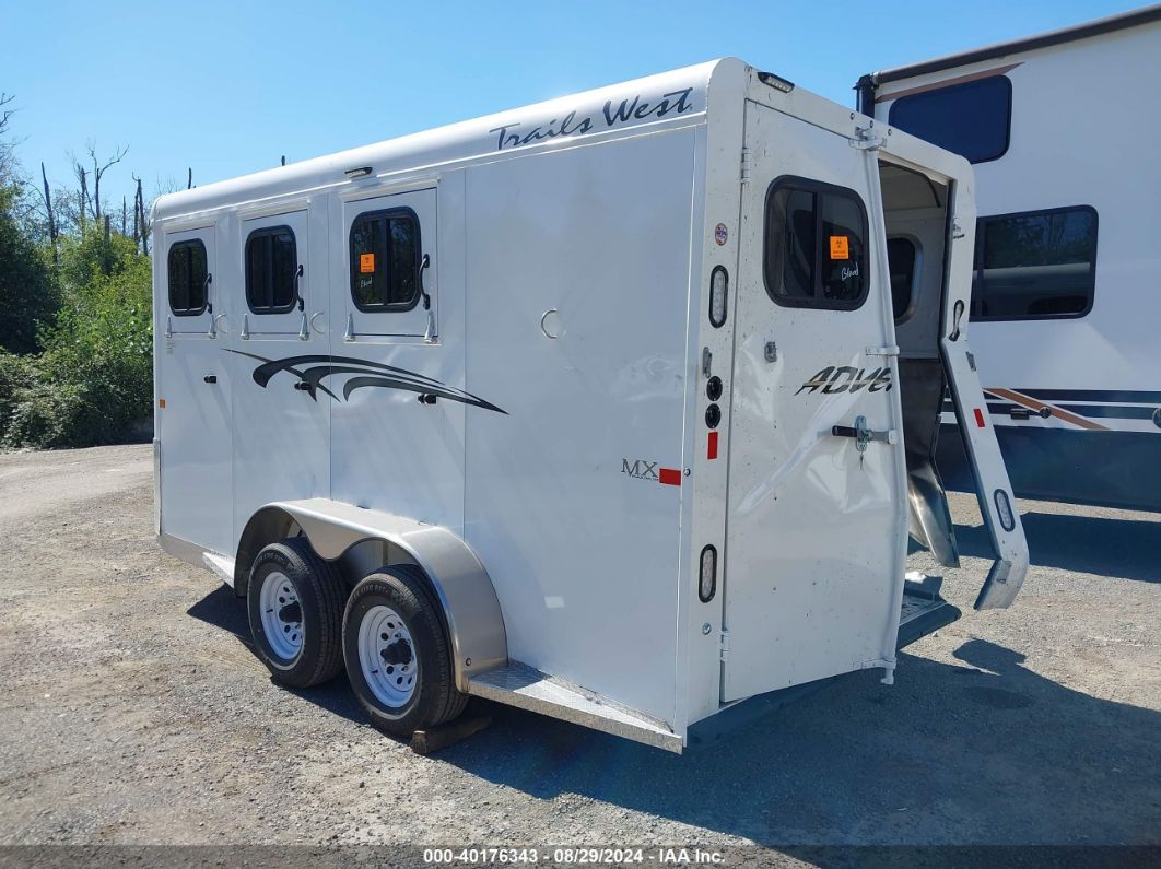 2023 TRAILS WEST AVENGER HORSE TRAILER White  Other 49SB71924RP051786 photo #4