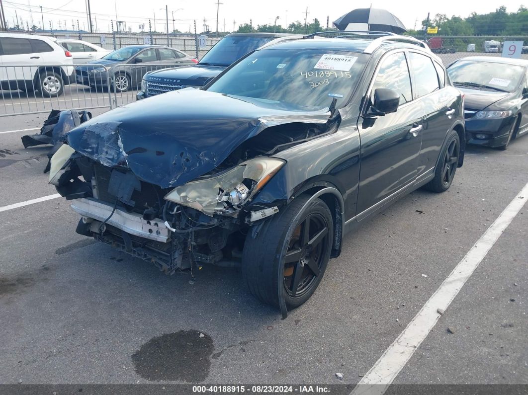 2008 INFINITI EX35 JOURNEY Black  Gasoline JNKAJ09F68M360465 photo #3