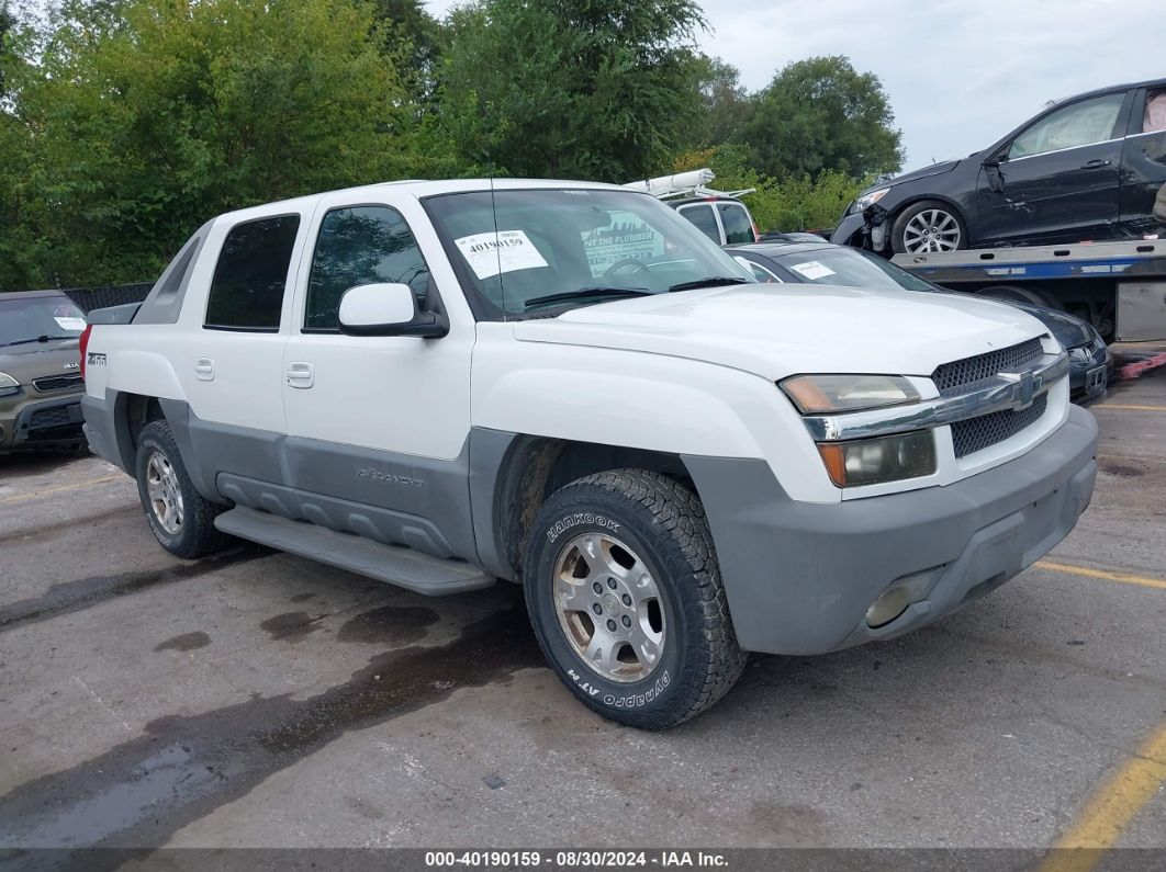 2002 CHEVROLET AVALANCHE 1500 White  Gasoline 3GNEC13T12G175243 photo #1