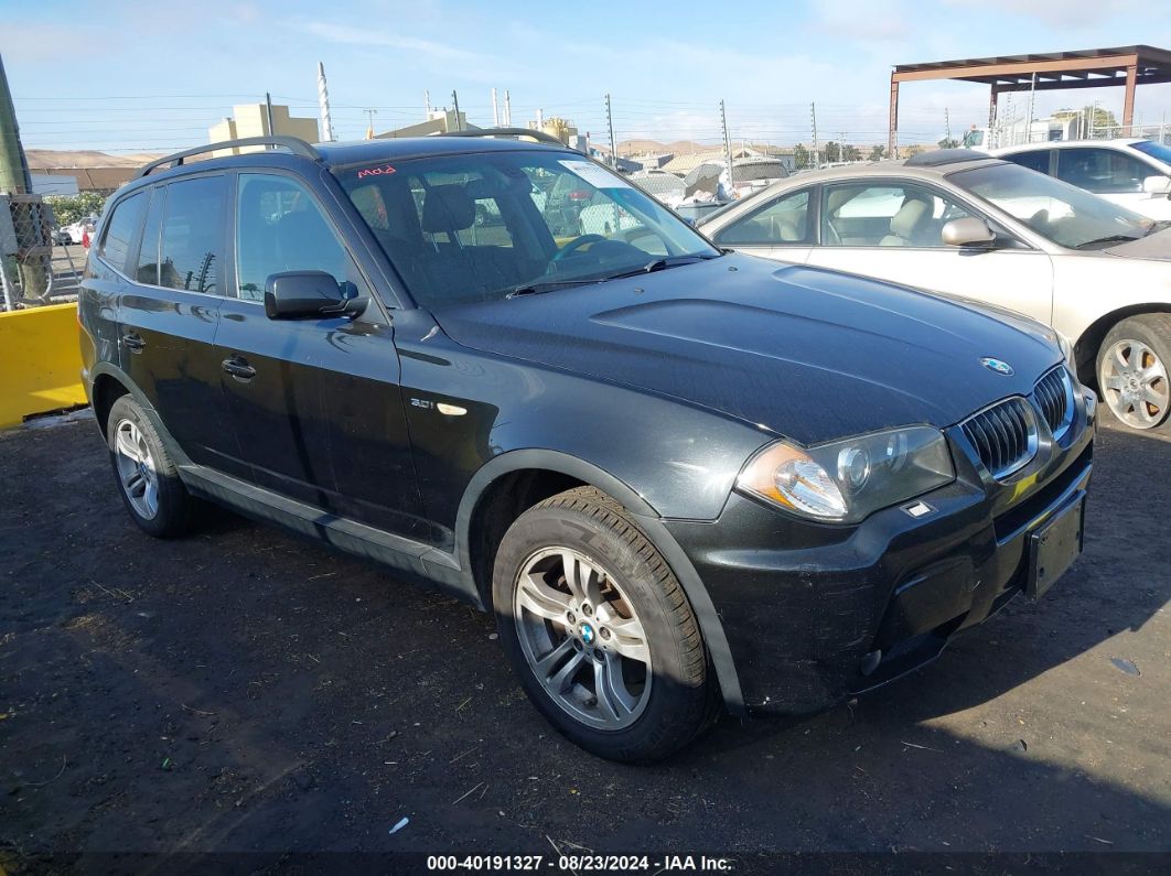 2006 BMW X3 3.0I Black  Gasoline WBXPA93496WG89692 photo #1