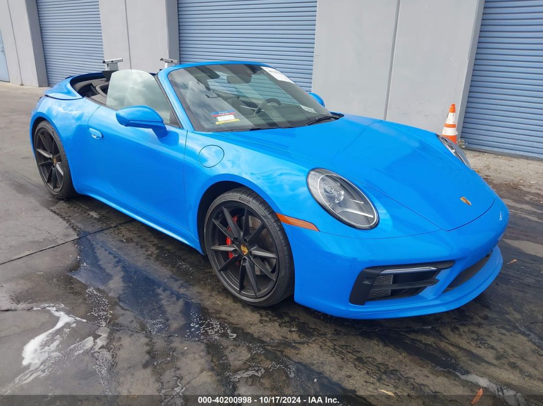 2022 PORSCHE 911 CARRERA 4 GTS CABRIOLET/CARRERA 4S CABRIOLET/CARRERA GTS CABRIOLET/CARRERA S CABRIOLET Blue  Gasoline WP0CB2A98NS245477 photo #1