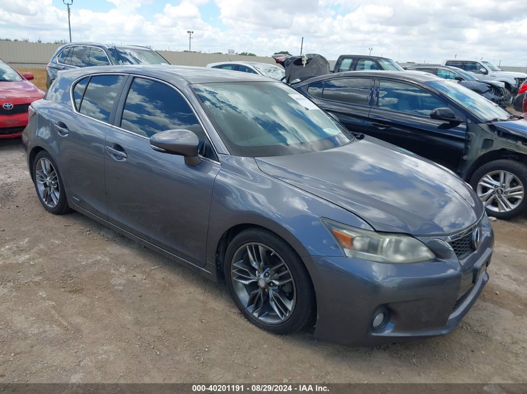 2012 LEXUS CT 200H PREMIUM Gray  Hybrid JTHKD5BH2C2051262 photo #1