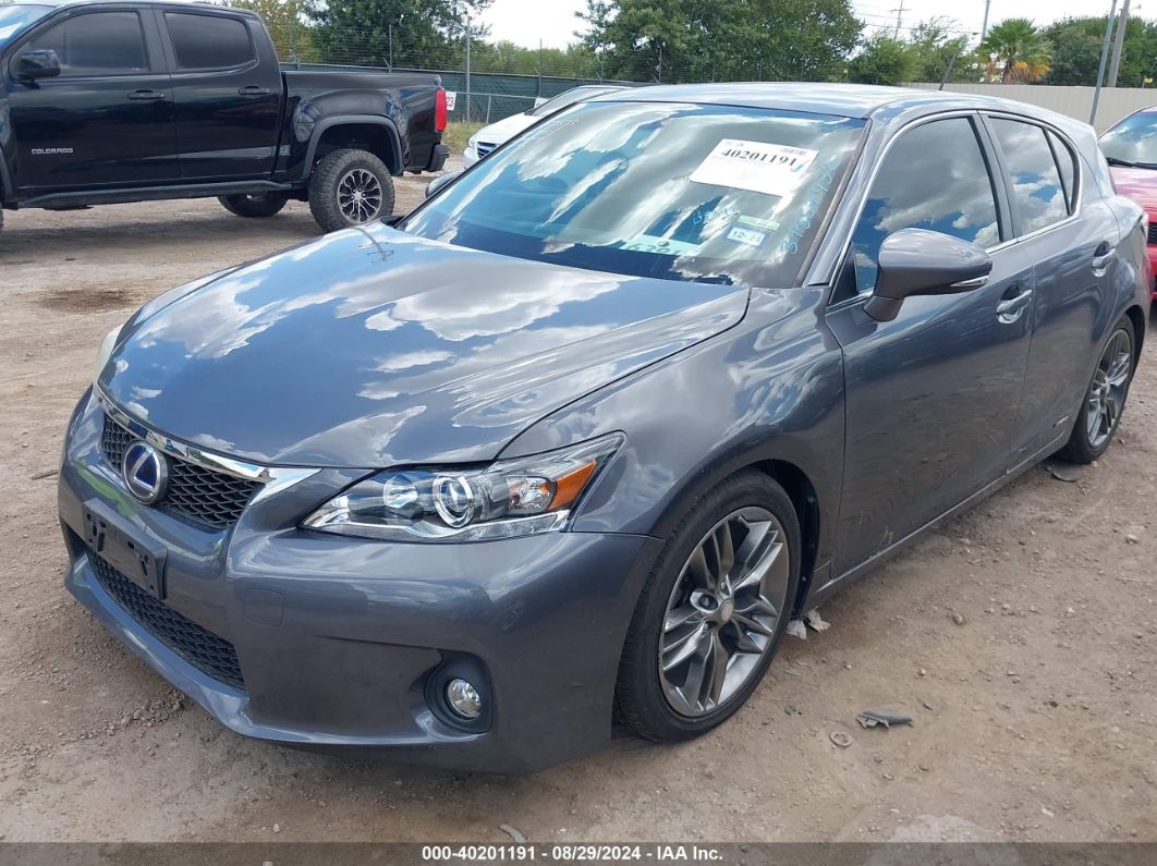 2012 LEXUS CT 200H PREMIUM Gray  Hybrid JTHKD5BH2C2051262 photo #3