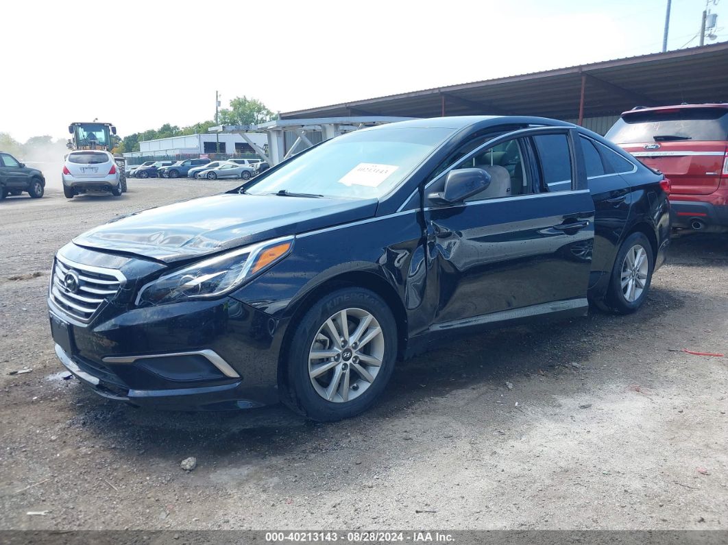 2017 HYUNDAI SONATA SE Black  Gasoline 5NPE24AF2HH515381 photo #3