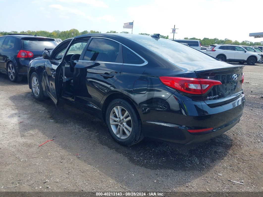 2017 HYUNDAI SONATA SE Black  Gasoline 5NPE24AF2HH515381 photo #4