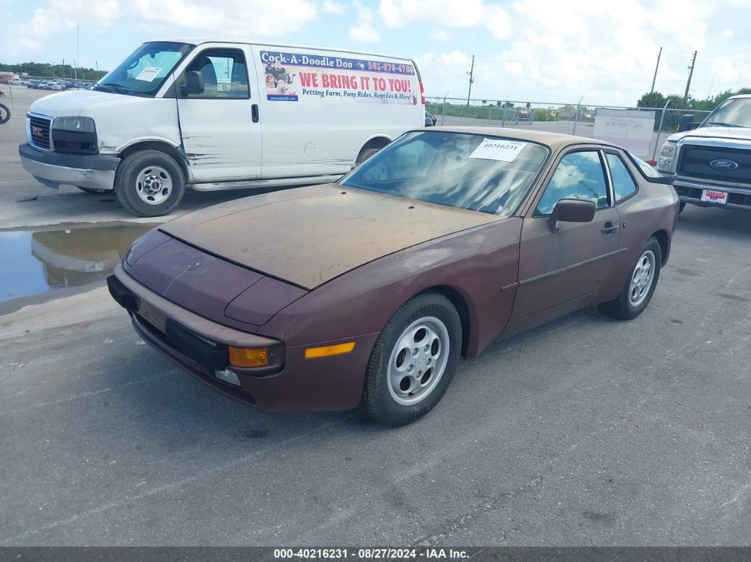 1987 PORSCHE 944 Dark Brown  Gasoline WP0AB0945HN472469 photo #3