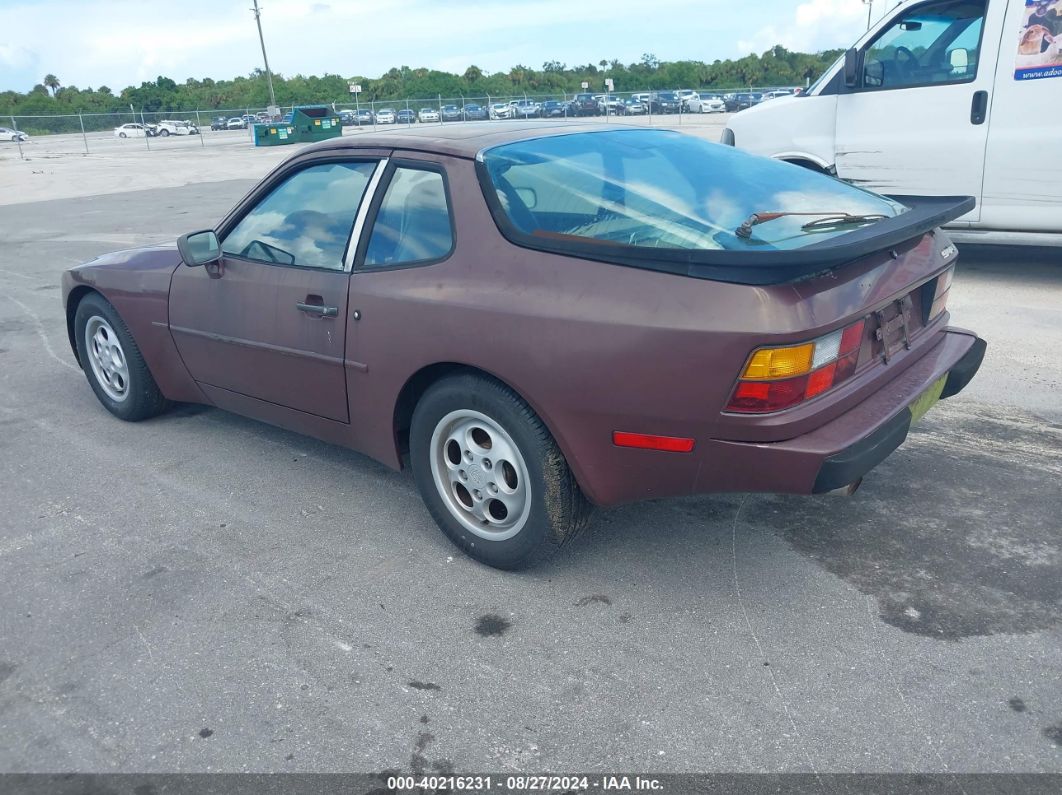 1987 PORSCHE 944 Dark Brown  Gasoline WP0AB0945HN472469 photo #4