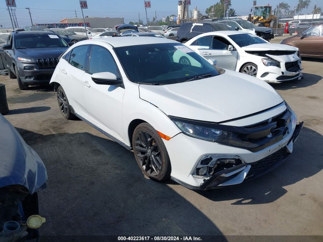 2021 HONDA CIVIC SPORT White  Gasoline SHHFK7H43MU426954 photo #1