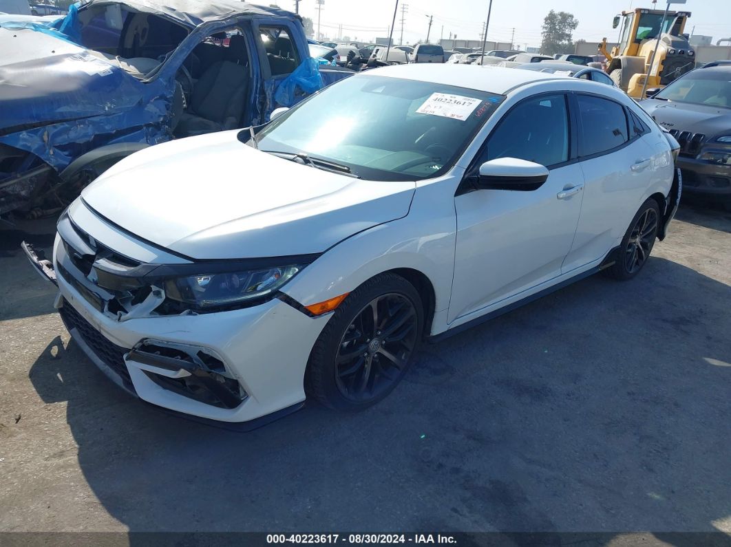 2021 HONDA CIVIC SPORT White  Gasoline SHHFK7H43MU426954 photo #3