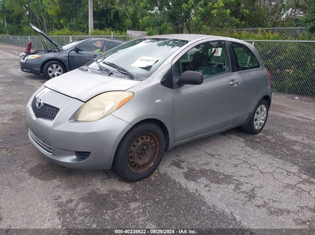 2008 TOYOTA YARIS Gray  Gasoline JTDJT923285152643 photo #3