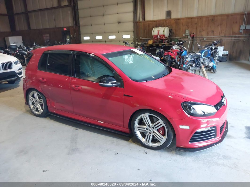 2013 VOLKSWAGEN GOLF R 4-DOOR Red  Gasoline WVWPF7AJ5DW015741 photo #1