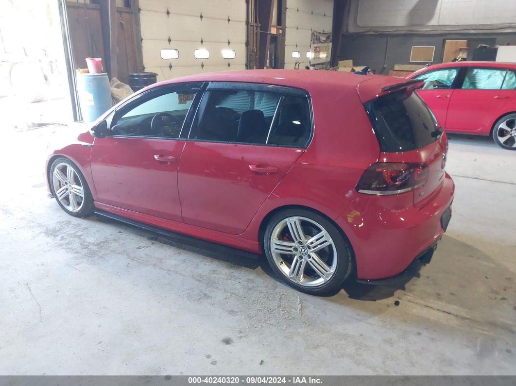 2013 VOLKSWAGEN GOLF R 4-DOOR Red  Gasoline WVWPF7AJ5DW015741 photo #4