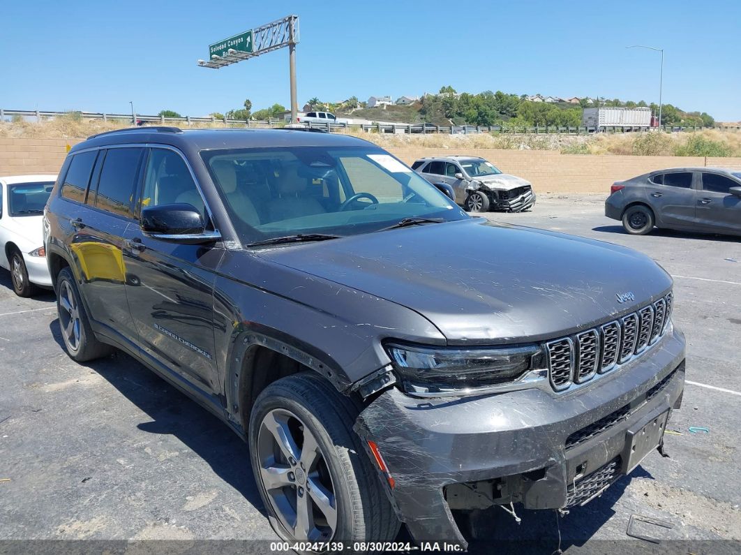 2021 JEEP GRAND CHEROKEE L LIMITED 4X2 Gray  Gasoline 1C4RJJBG1M8183744 photo #1