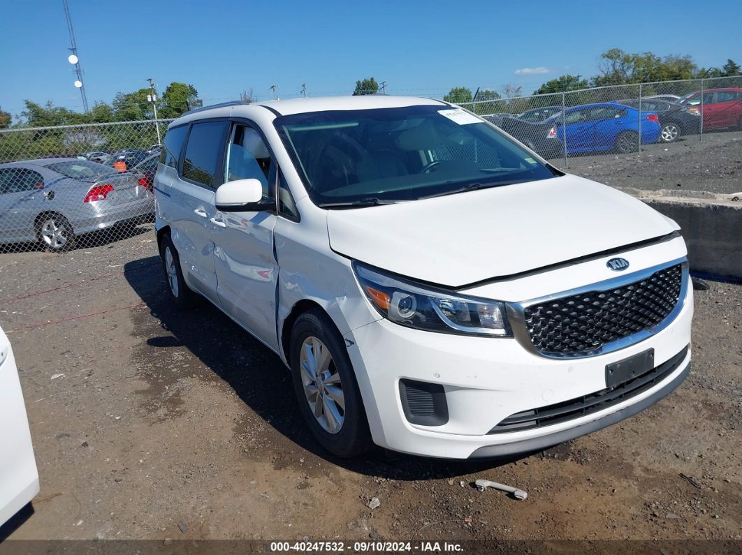 2017 KIA SEDONA LX White  Gasoline KNDMB5C19H6310153 photo #1