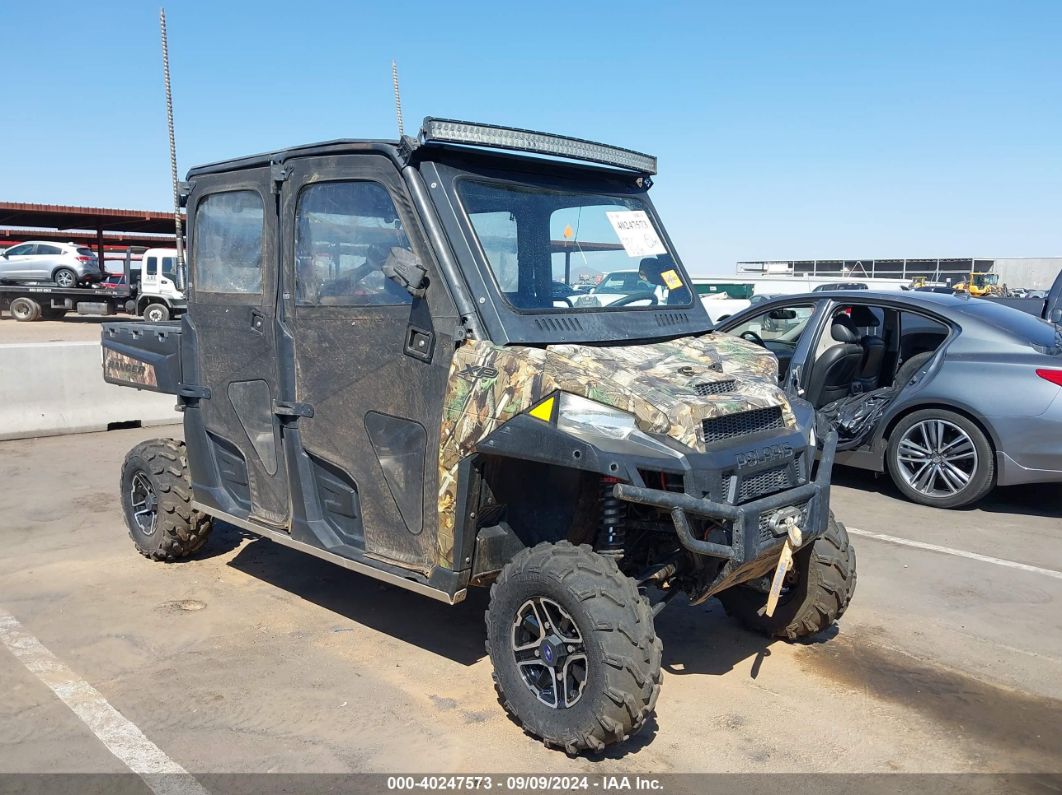 2018 POLARIS RANGER CREW XP 1000 EPS Black  Gasoline 4XARVE993J8497692 photo #1