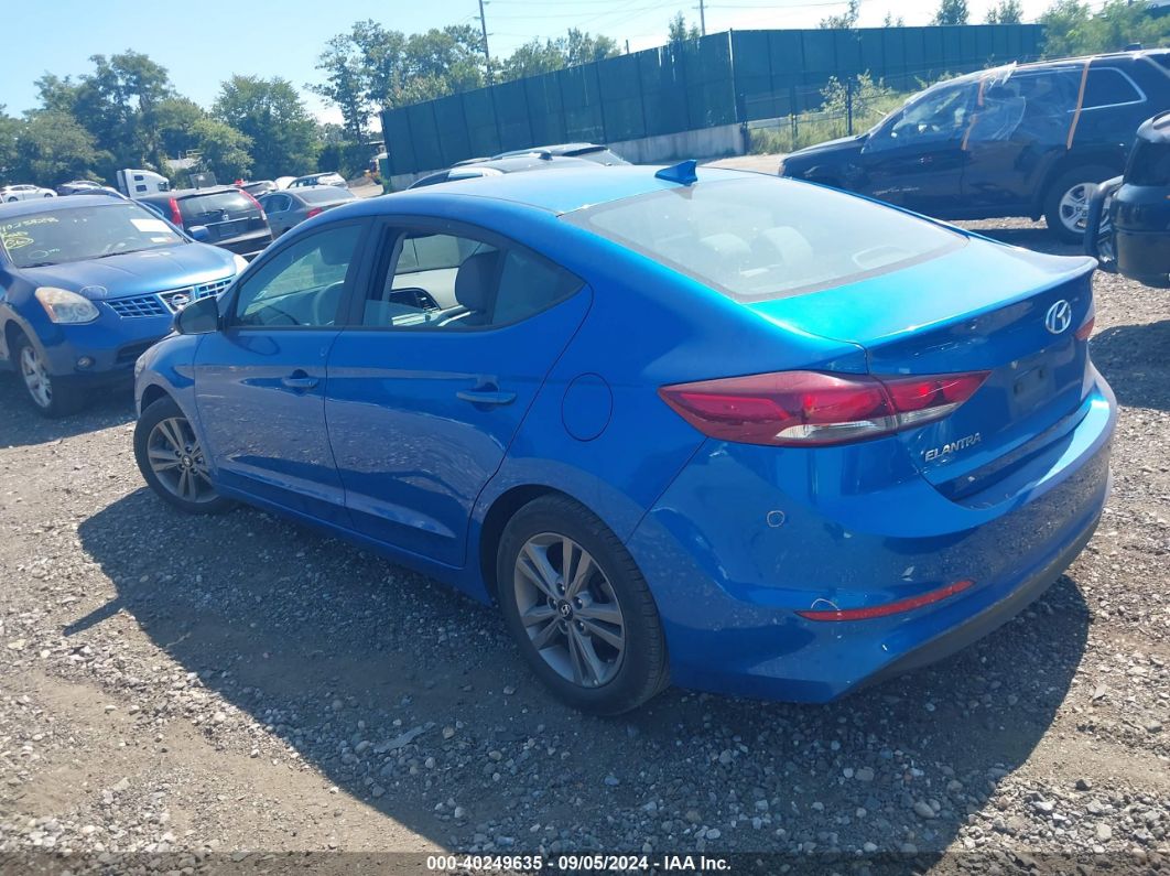 2018 HYUNDAI ELANTRA SEL Blue  Gasoline 5NPD84LF7JH271188 photo #4