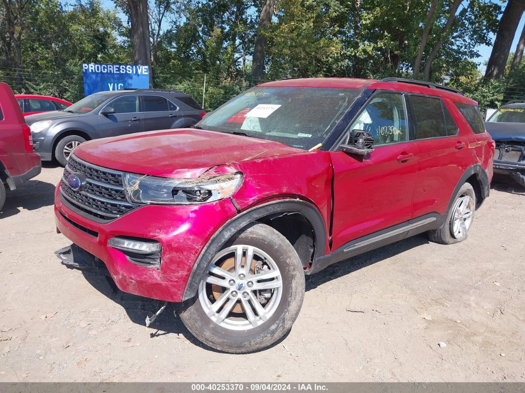 2020 FORD EXPLORER XLT Red  Gasoline 1FMSK8DH0LGC58074 photo #3