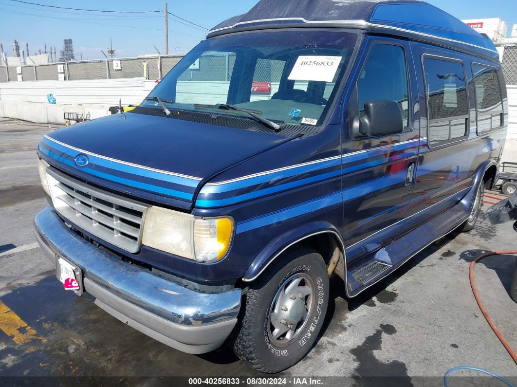 1995 FORD ECONOLINE E150 VAN Blue  Gasoline 1FDEE14N2SHB99300 photo #3