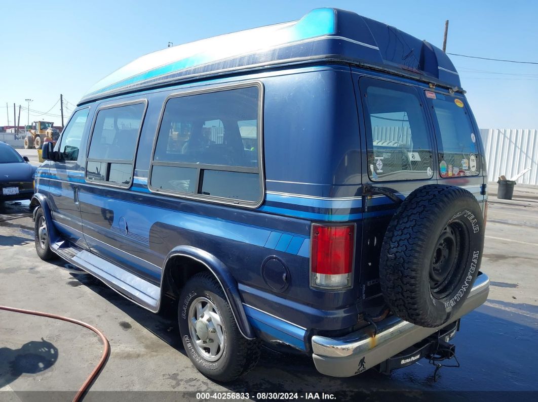 1995 FORD ECONOLINE E150 VAN Blue  Gasoline 1FDEE14N2SHB99300 photo #4