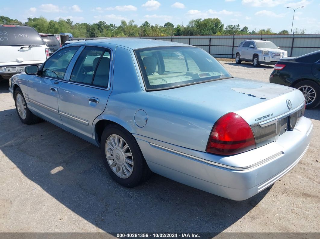 2009 MERCURY GRAND MARQUIS LS (FLEET ONLY) Light Blue  Flexible Fuel 2MEHM75V59X629755 photo #4