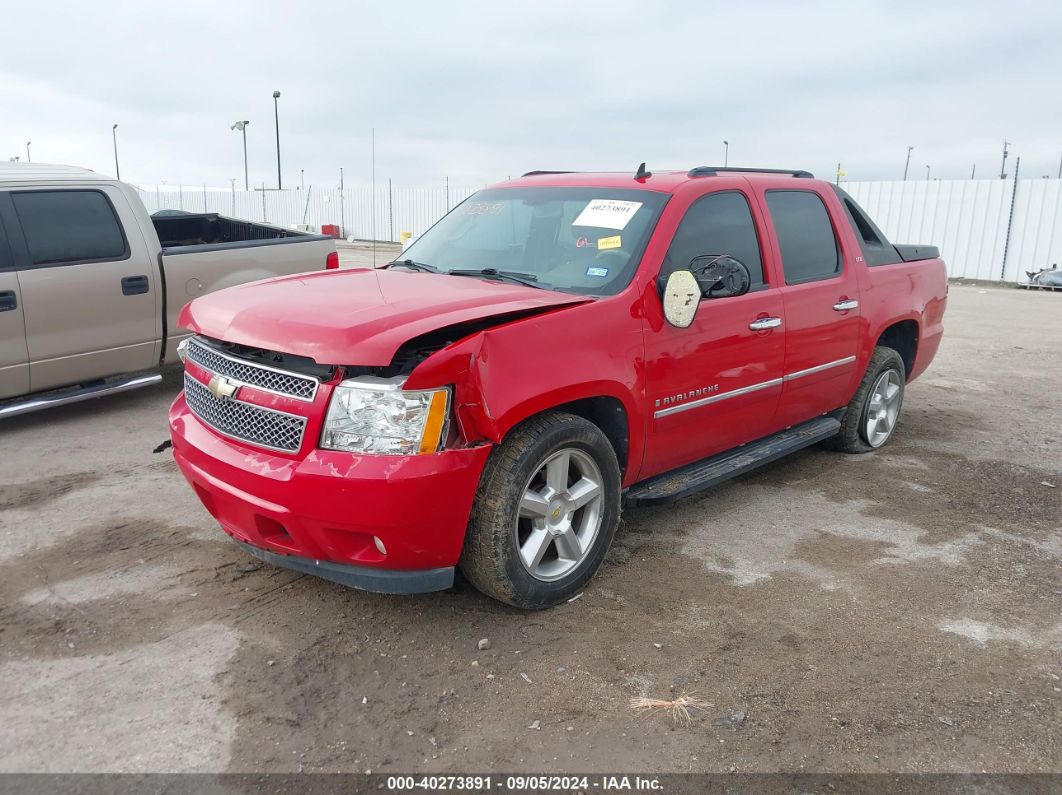 2009 CHEVROLET AVALANCHE 1500 LTZ Red  Flexible Fuel 3GNFK32069G193550 photo #3