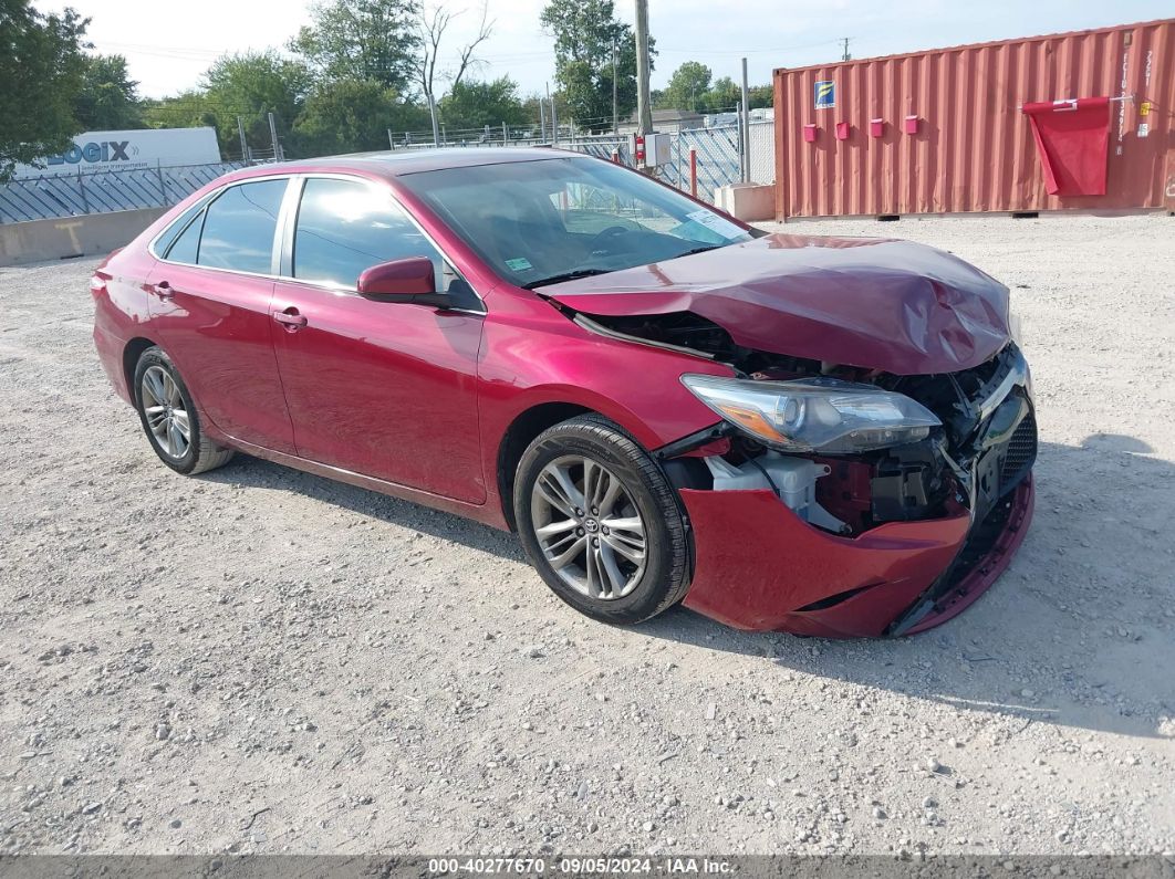 2017 TOYOTA CAMRY SE Red  Gasoline 4T1BF1FK1HU755583 photo #1