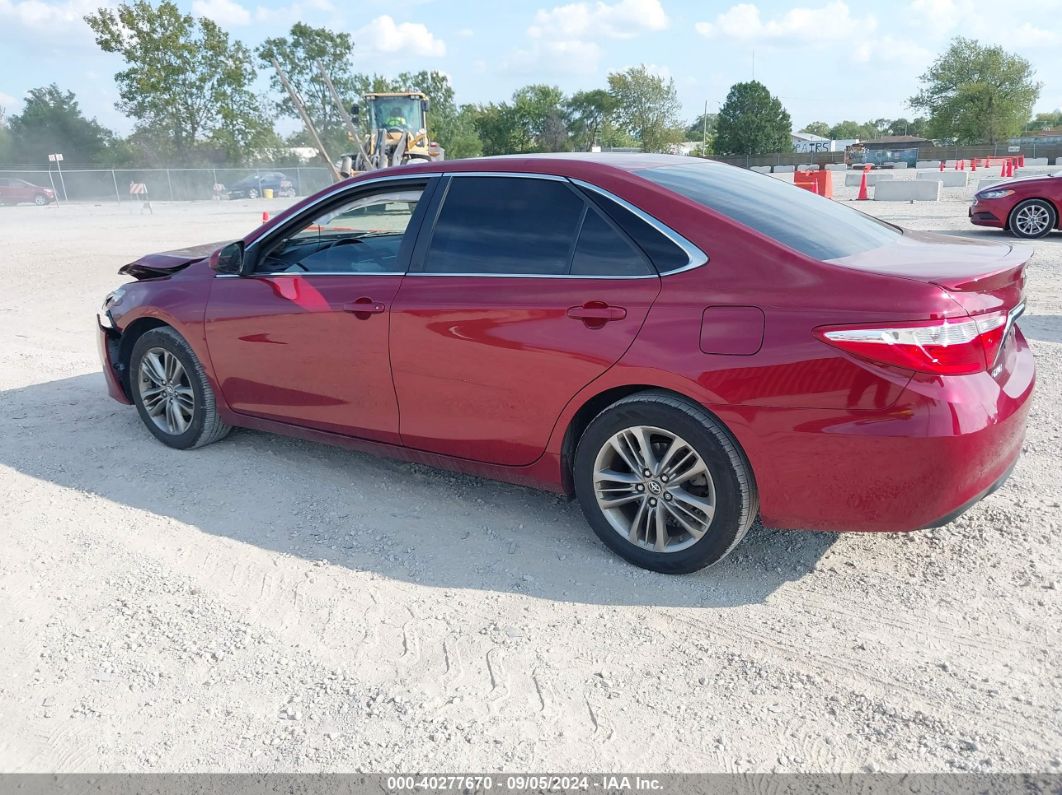 2017 TOYOTA CAMRY SE Red  Gasoline 4T1BF1FK1HU755583 photo #4