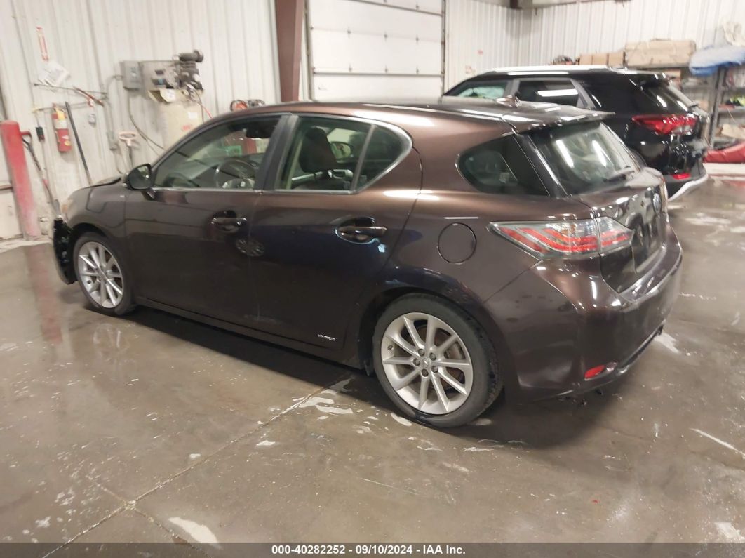 2012 LEXUS CT 200H PREMIUM Gray  Hybrid JTHKD5BHXC2049419 photo #4