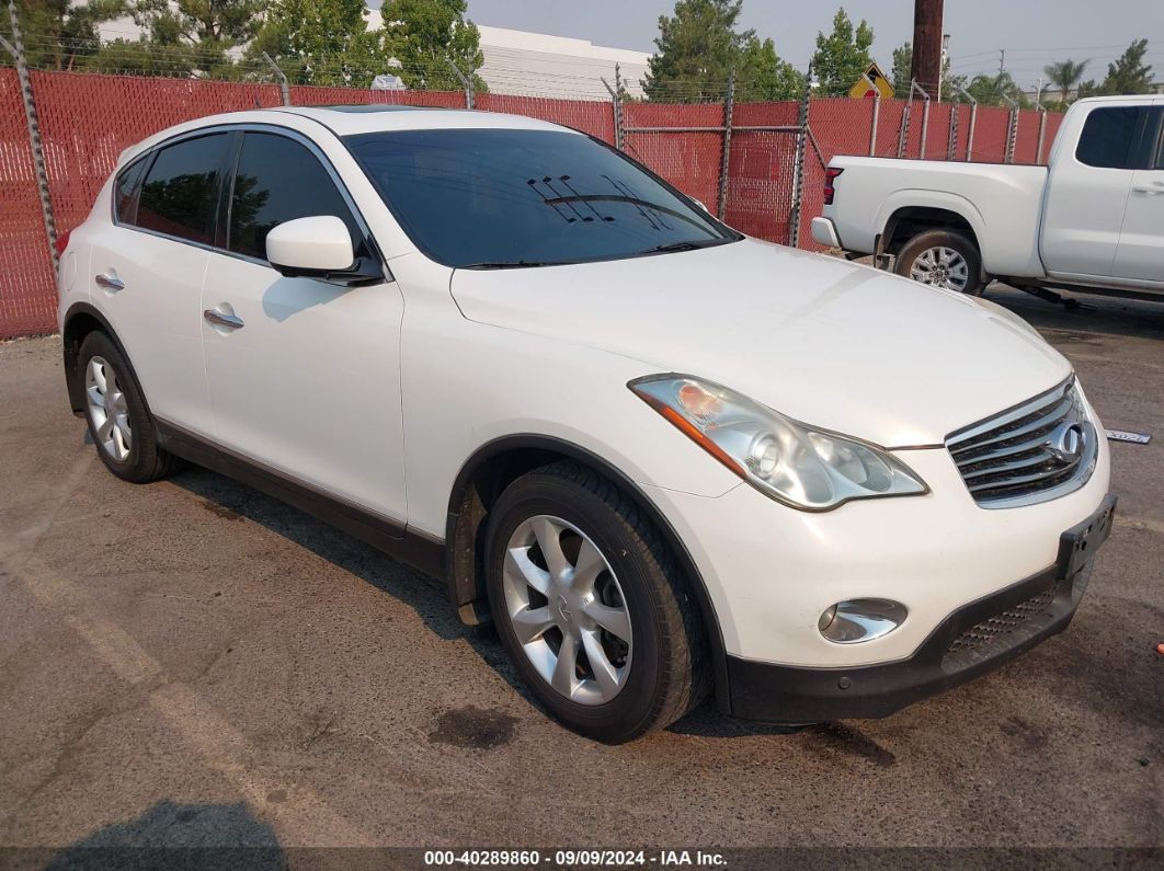 2010 INFINITI EX35 JOURNEY White  Gasoline JN1AJ0HR6AM752576 photo #1