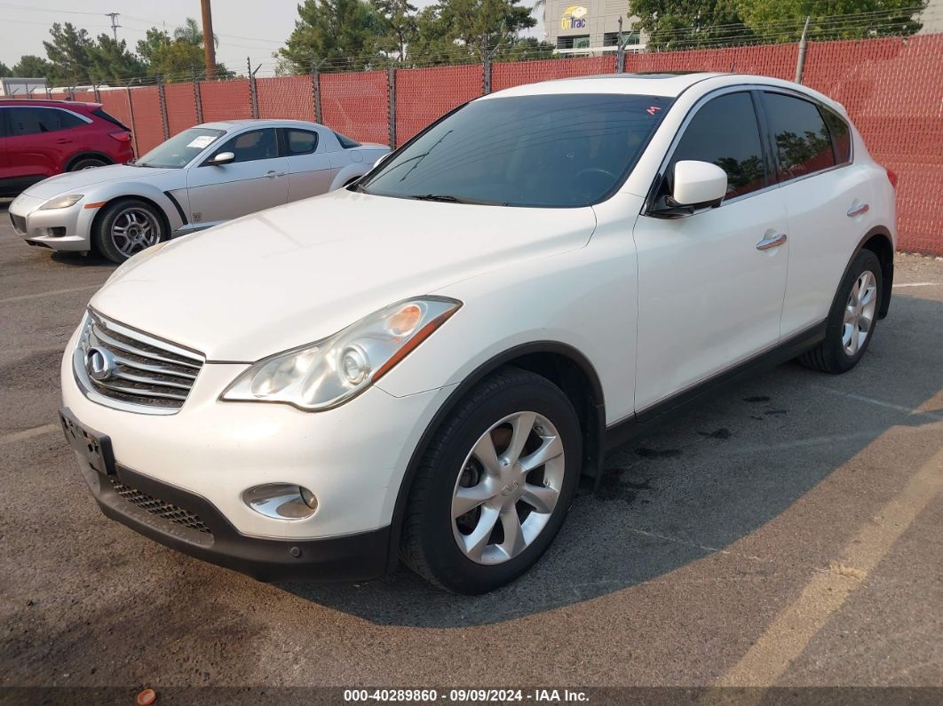 2010 INFINITI EX35 JOURNEY White  Gasoline JN1AJ0HR6AM752576 photo #3