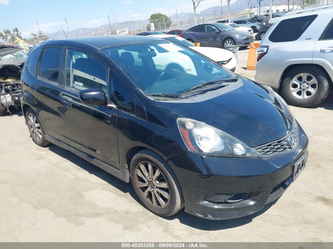 2012 HONDA FIT SPORT Black  Gasoline JHMGE8H51CC013873 photo #1